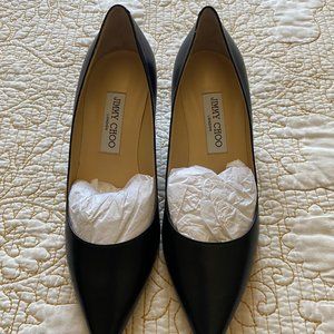 Jimmy Choo Black Kitten Heel
